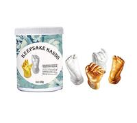 ibasenice Kit de Moldeo a Mano para Ñiño Recién Nacido, Kit de Recuerdo Infantil Yeso para Huellas 3d, Fácil de Usar, para Fiestas de Bienvenida y Aniversario, Paquete Completo