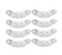 ibasenice Kit de Reparación de Talones de Hierro 4 Pares, Placas de Tacón de Bota Duraderas para Suela Zapatos Reparacion, Almohadillas de Tacón Aplicables para Outdoor y Trabajo Prolongado