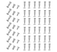 ibasenice Kit de Reparación de Tornillos para Gafas 60 Piezas Microtornillos y Tuercas Pequeñas para Monturas y Gafas de Sol Tornillos de Repuesto para Mantenimiento y Reparación Precisa