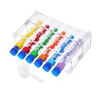 ibasenice Kit Educativo Montessori de Tubos de Científicos con Soporte de Clasificación de Colores para Herramienta Sensorial para Desarrollo Matemático y Habilidades Motrices