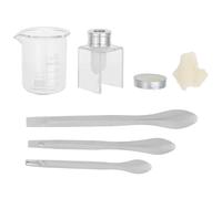 ibasenice Kit para Hacer Pintalabios Molde de Silicona y Vaso Medidor, 8 Piezas para Reparación de Lápices Labiales Rotos, Adecuado para Uso Doméstico y Compatible Mayoría de Marcas