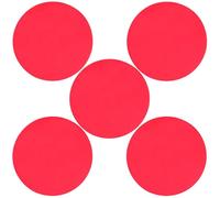 ibasenice Láminas Difusoras de Luz Roja Pet 10 CM, Set de 5 Piezas para Focos Empotrables y Decoración en Espacios Residenciales