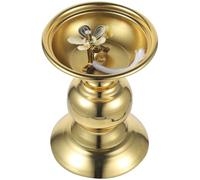 ibasenice Lámpara de Aceite Vintage de Aleación Dorada para Habitación, Lámpara de Queroseno Práctica y Fácil de Usar Estilo Retro Elegante