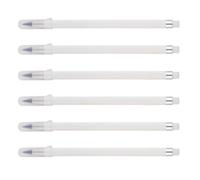ibasenice Lápices Eternos para Decoracion Colegio, Lápices Borrables de Plástico Blanco, Compactos y Resistentes para Útiles Escolares y Dibujo Diario