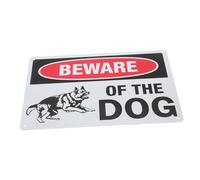 ibasenice Letrero Decorativo Retro Cuidado Perro de Hierro para Placa de Advertencia para Patios y Exteriores Instalación con Orificios Preperforados Visual para Seguridad y Estilo el