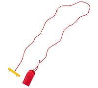 ibasenice Llave de Parada de Emergencia Roja con Doble Clavija para Cinta de Correr 53x16 Mm, Repuesto Seguro Compatible con Máquinas de Fitness Domésticas y Gimnasio, Accesorio con Clip