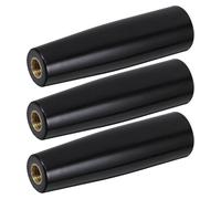 ibasenice Mango de Repuesto para Barbacoa de Baquelita Negro M12X100 MM Manija Giratoria Térmica Resistente al Calor Juego de 3 Unidades para Tenedor de Barbacoa Compatible Parrillas