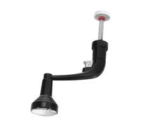 ibasenice Mango Metálico Plegable para Carrete de Pesca Resistente y Ergonómico Compatible con Series Pesca Marina