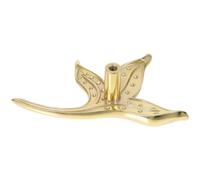 ibasenice Manijas de Latón Dorado para Puertas de Gabinetes Diseño Vintage en Forma de Hoja, Tiradores Resistentes y Elegantes para Mesitas de Noche y Armarios