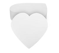 ibasenice Maniquíes de Espuma Forma de Corazón para Adornos de Pasteles y Práctica de Repostería, Color Blanco, Fácil de Limpiar, Pack de 2 Unidades para San Valentín