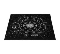 ibasenice Mantel Diseño de Doce Signos Zodiacales de Franela Suave y Cómodo de Adivinación de Astrología para Mesa de Tarot , Adecuado para Juegos en Casa y Fiestas