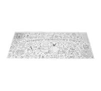 ibasenice Mantel Póster Gigante para Colorear San Valentín con Diseño de Oso y Corazón para Manualidades Infantiles y Actividades Creativas Fiestas Escolares