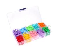 ibasenice Marcadores de Puntos Fáciles de Almacenar 150 de Abs para Tejer y Crochet Colores Variados Ideales para Bordado y Manualidades