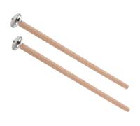 ibasenice Martillo de Aluminio para Glockenspiel Mazo de Cabeza Metálica Ovalada Baqueta de Percusión Etérea con Mango de Madera para Xilófono Accesorios de Percusión para Música