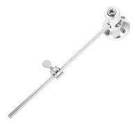 ibasenice Martillo De Pedal De Ajustable Accesorio De Percusión De Aleación De Aluminio Para Bajo Compatible Con Uso De Pedal Simple o Doble Color Plateado