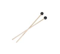 ibasenice Mazas De Glockenspiel De Abedul Con Cabeza De Goma Negra, Par De Palillos De 41,5 Cm, Accesorios Para Interpretación Musical Con Buen Agarre y Sonido Definido