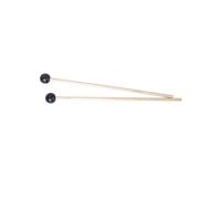 ibasenice Mazas de Glockenspiel de Madera de Abedul con Cabeza de Goma Negra, Par de Palillos para Percusión, 41,5 Cm de Longitud, Accesorios para Xilófono y Glockenspiel