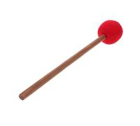 ibasenice Mazo para Cuenco Tibetano Pequeño, Bastón de Cuenco Sonoro de Madera Cabeza de Fieltro Roja, Batidor de Percusión para Meditación, Yoga y Terapia de Sonido