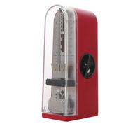 ibasenice Metrónomo Mecánico de Piano Mini Tamaño Rojo, Metrónomo para Batería y Guitarra, Accesorio Musical Portátil de Alta Precisión para Práctica y Exámenes