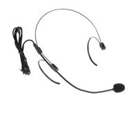 ibasenice Micrófono de Diadema Cable Negro, Mini Micrófono Auricular para Hablar y Cantar, Ligero y Flexible, Amplificador de Voz Portátil Adecuado para Profesores y Presentaciones