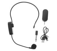 ibasenice Micrófono de Diadema Inalámbrico de Auricular para Profesores Micrófono de Oído para Enseñanza Escolar Presentaciones y Escenarios