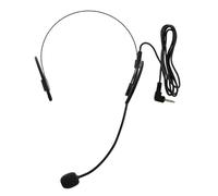 ibasenice Micrófono de Diadema para Profesores y Guías, Amplificador Compacto y Ligero Cable, Diseño Cómodo para Hablar en Público y Uso Prolongado
