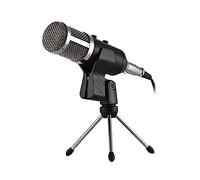 ibasenice Micrófono De Estudio con Función De Eco De Reverberación y Adaptador Estándar para Webcast y Podcast