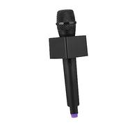 ibasenice Micrófono De Juguete Falso Logo Jugar Micrófono para Realista s Falsos Fingir De Juguete Puesto Falso De Bebé Black El Plastico