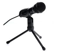 ibasenice Micrófono Estéreo de Condensador Portátil con Trípode para Grabación Micrófono para Cantar y Jugar Casa