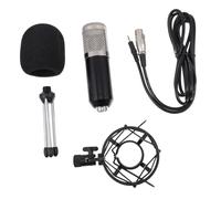 ibasenice Micrófonos de Condensador Cable para Transmisión y Ktv Micrófono de Condensador Negro Malla de Inoxidable para Grabación Vocal y Uso Estudio Color Aleatorio