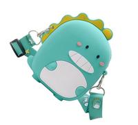 ibasenice Mini Bolso Bandolera de Silicona para Niños, Monedero Portátil Verde Fácil de Llevar, Adecuado para Salir y Jugar el Fin de Semana
