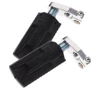 ibasenice Mini Estriberas Delanteras para Motocicleta 2 Tiempos, Pedal de Clavija Resistente para Mini Moto Todoterreno, Accesorio Reposapiés Metálico para Mejora y Recambio