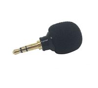 ibasenice Mini Micrófono Estéreo Fácil de Transportar para Grabación de Voz Negro Clip Compatible Pc, Laptop y Teléfono Móvil para Charlas y Videoconferencias