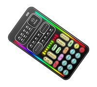 ibasenice Mini Tarjeta De Sonido Cambiador De Voz Portátil para Pc y Teléfono para Transmisión y Mezclador De Audio Multifuncional