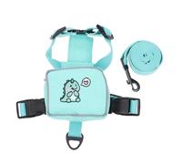 ibasenice Mochila Arnés para Gatos Antiescape Verde con Correa Portátil para Perros Pequeños y Cachorros Diseño Práctico y Duradero para Exteriores
