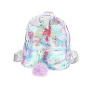 ibasenice Mochila De Unicornio Brillante Lentejuelas Mochila De Viaje para Niñas De Lentejuelas Personalidad para Escuela y Actividades De Fantasía