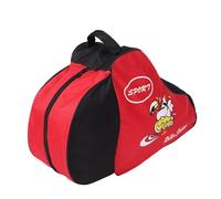 ibasenice Mochila para Patines de Ruedas Infantil Roja con Diseño de Dibujos Animados, Bolso Ligero y Duradero para Almacenamiento y Transporte de Zapatos de Patinaje sobre Ruedas,
