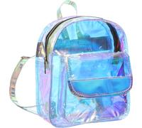 ibasenice Mochila y Material de Poliéster Pvc para Mujer Diseño Brillante Ligera y Casual Adecuado para Actividades al Aire Libre y Viajes Diarios