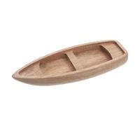 ibasenice Modelo Clásico de Barca Madera Pequeño para Decoración Verano, Barco Decorativo Móvil de Madera Natural Adecuado para Manualidades y Fiestas Náuticas