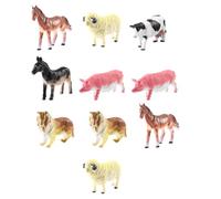 ibasenice Modelos de Animales de Granja 12 Piezas PVC Ecológico Figuras Realistas para Educación Temprana y Juego Infantil Juguetes Didácticos para Figuras de Animal de Granja