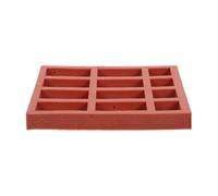 ibasenice Molde de Ladrillo de Silicona Reutilizable para Manualidades 8 Piezas de Ladrillos Largos y 4 Cuadrados, Adecuado para Construir Maquetas y Proyectos Creativos