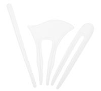 ibasenice Molde de Silicona Blanco para Resina Epoxi, Kit DIY 3 Piezas, Alta Transparencia y Fácil Desmoldeo para Hacer Horquillas Cabello