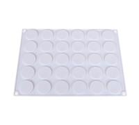 ibasenice Molde de Silicona Diseño Redondo o 30 Cavidades para Chocolate para Pared Interior Suave y Gran Flexibilidad Hornear Adecuado para Hornear en Hotel o Cocina en Hotel Cocina