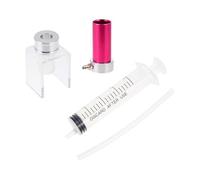 ibasenice Molde para Bálsamo Labial DIY para Lápiz Labial Moldes de Silicona Juego de 4 Soporte Agujero, Anillo y Extractor Portátil y Resistente de Color Aleatorio para