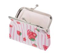 ibasenice Monedero Pequeño Estampado de Frutas, Mini Billetera de Tela para Mujer y Niñas, Bolso Lindo para Cambio, Uso Diario, Diseño Compacto y Portátil, Color Multicolor
