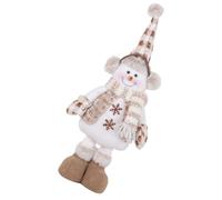 ibasenice Muñeco de Peluche Navideño Estirable Diseño de Muñeca de Escaparate, Decoración de Escritorio para Navidad Materiales de Tela y Algodón PP