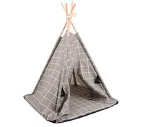 ibasenice Nido De Carpa para Mascotas Adentro Carpa De Gato Carpa De Campamento Cama Portátil Interior Carpa para Mascotas para Gatos Tipi De Gato Carpa De Mascotas Al Aire Gris Tela