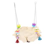 ibasenice Nido De Ratán para Pájaros Columpio para De Ratán Natural Casa Colgante para Pájaros Hamaca Nido para Dormir y Descansar Jaula