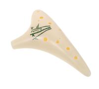 ibasenice Ocarina de Resina Clave C Profesional Instrumento de Viento Chino Ligero Portátil para Adultos Principiantes