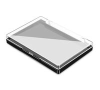ibasenice Organizador Magnético para Paleta de Sombras Vacía Tapa Transparente y Superficie Lavable, Bandeja para Maquillaje de Ojos Portátil para Uso en Viajes y Eventos